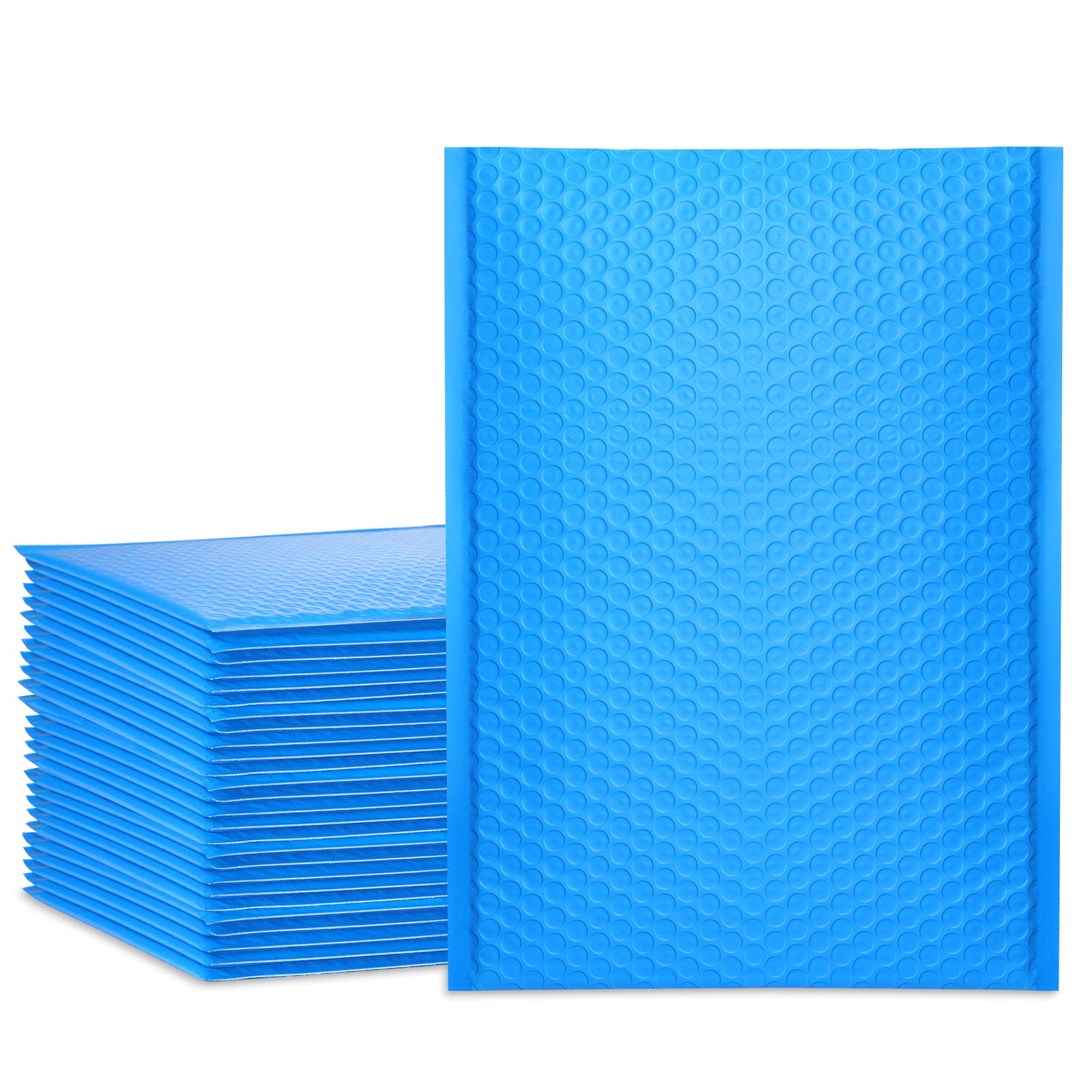 Ucgou Bubble Mailers 9.5X14.5 Inch Blue 25 Pack Poly Padded Envelopes Large #4 Mailing Packages Opaque Packaging Postal Self Sea