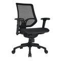 WorkPro 1000 Series Ergonomic Mesh/Mesh Mid-Back Task Office Chair, Black/Black, BIFMA Compliant