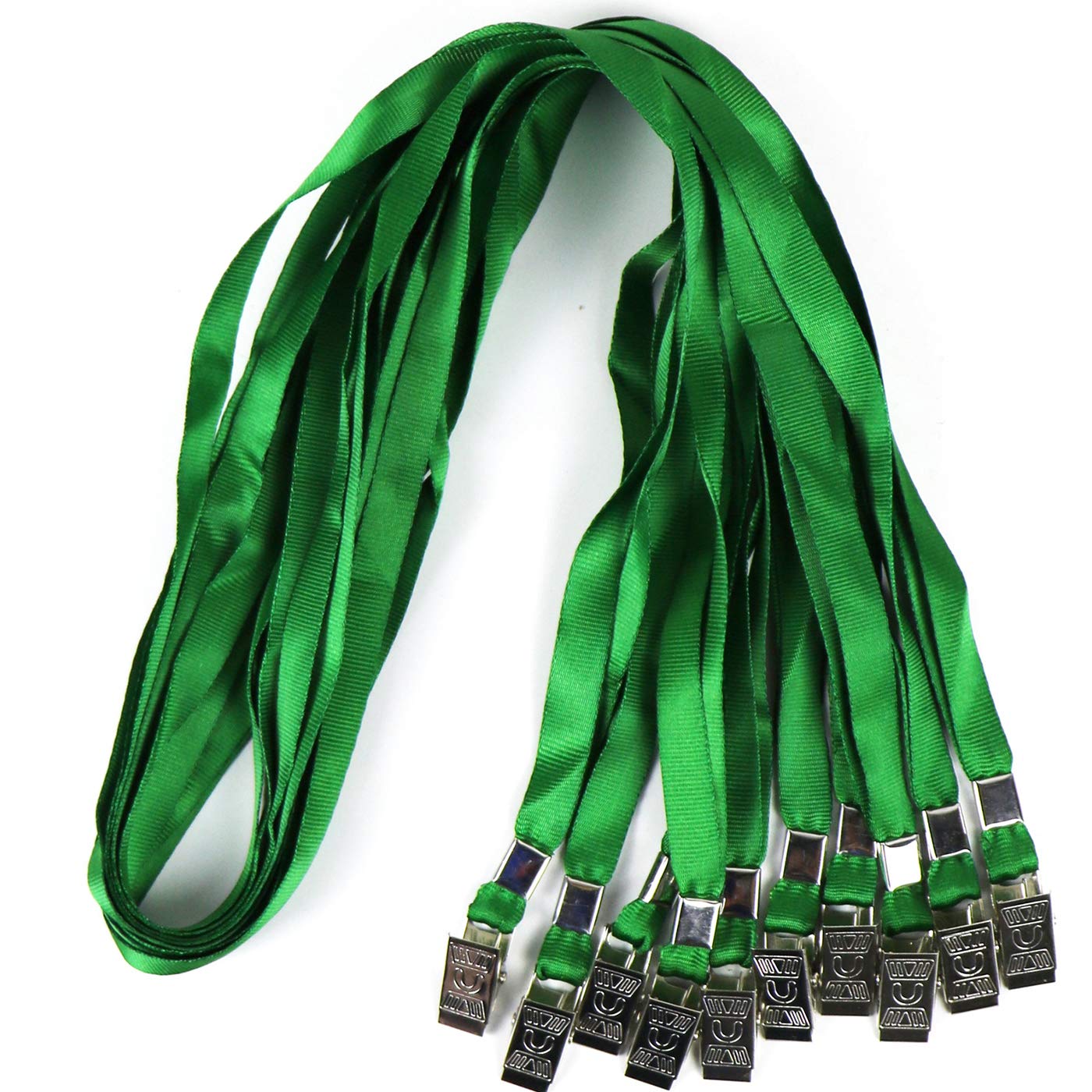 Lanyards For Id Badges Nylon Neck Flat Cruise Lanyard Bulldog Clips Durably Lanyards For Men Women Office Id Name Tags And Badge