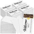 Sabary 500 Pcs Hotel Key Card 2.36 x 3.54 Inch Envelope Credit Card Protectors Cover Gift Envelope Holder Sleeves Printed Welcom