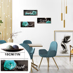 Hillban 3 Pieces Rose Wooden Wall Decor Thankful Grateful Blessed Wooden Signs Inspirational Wall Art Signs Wedding Wall Decor F