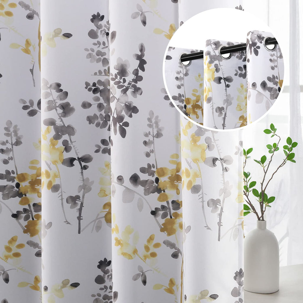 H.Versailtex Curtains For Bedroom Room Darkening Curtains 84 Inch Length 2 Panels Set Thermal Insulated Drapes For Living Room V
