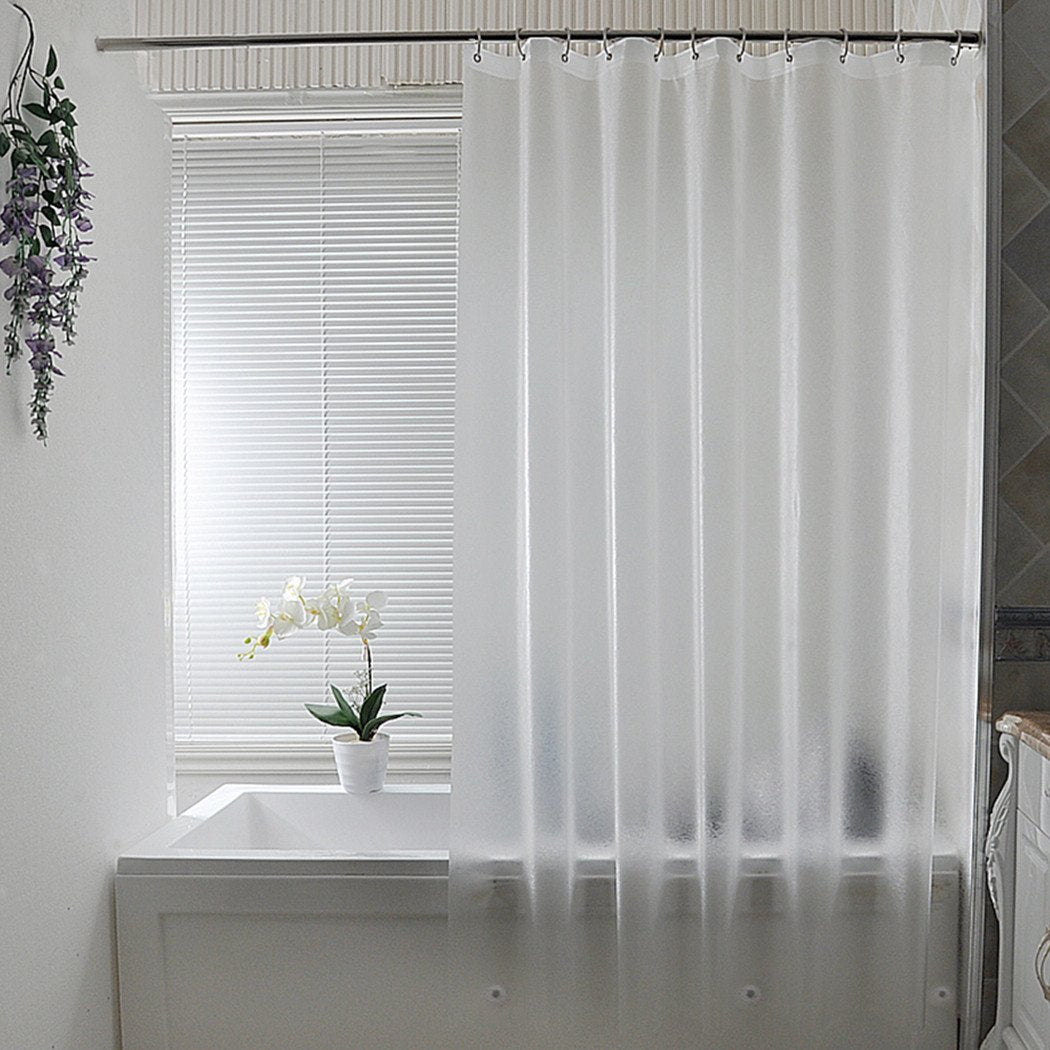 AooHome 72x72 Shower Curtain Liner - 8G Eva Heavy Duty Frosted Bathroom Plastic Shower Liner with Rustproof Metal Grommets and 5