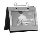 Photo Frames Silver Colour Free Standing Flip Album - Holds 50 Of 6 X 4 Inch Photos