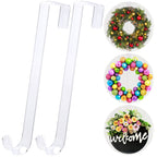 AnCintre 15 in Wreath-Hangers for Front Door,2 Pack Easter Christmas Halloween Decorations Fall Door Welcome Sign for Front Door