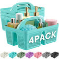 MLIKLU Portable Shower Caddy with Handle  4 PCS, BPAfree, Teal