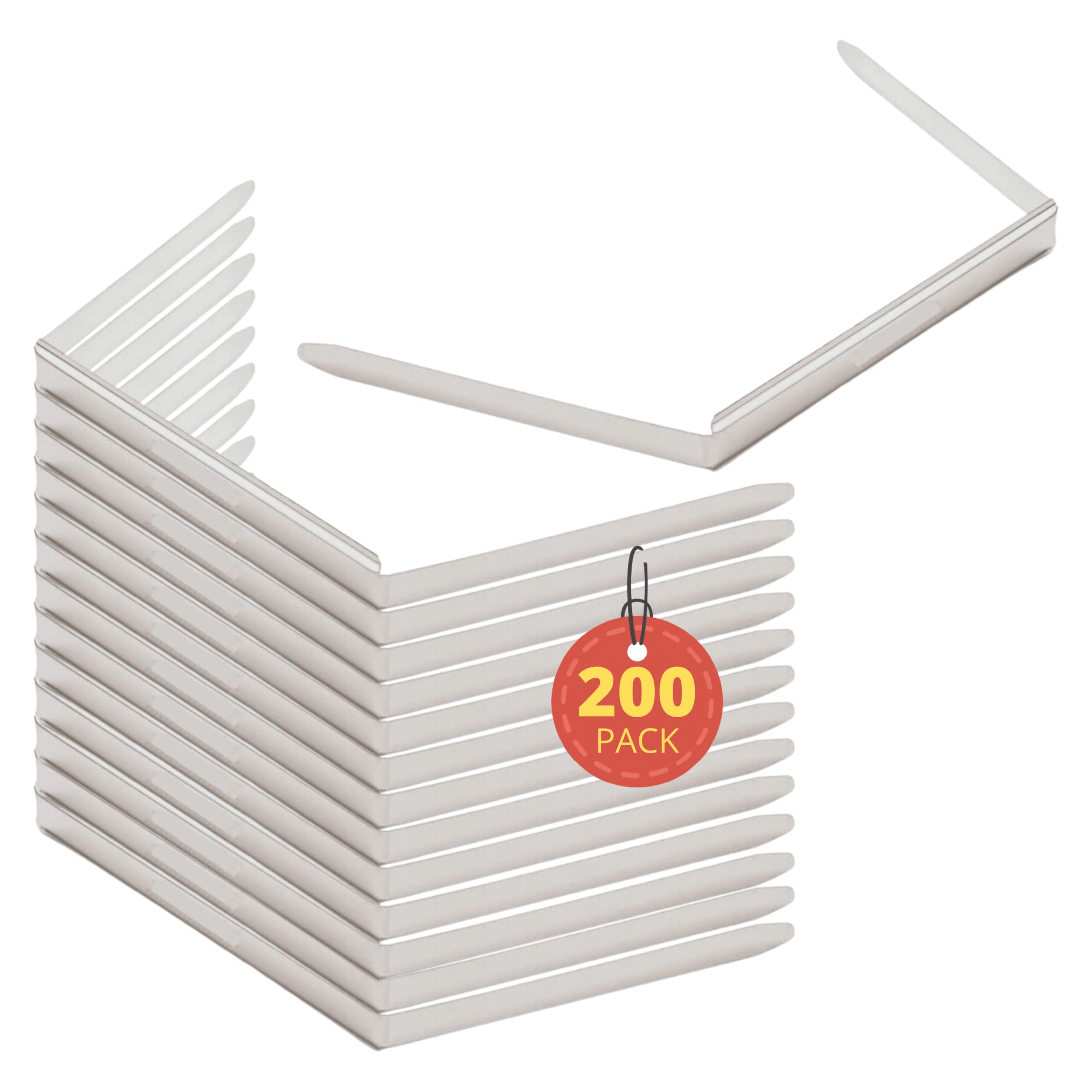 1Intheoffice Paper Fasteners, Prong Fasteners, Metal Fasteners, 2 Inch, 2.75' Center To Center, 100 Pieces/Pack, (200)