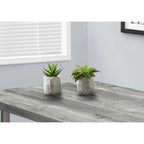 Monarch Specialties I 9586 Artificial Plant, 6' Tall, Succulent, Indoor, Faux, Fake, Table, Greenery, Potted, Set of 2, Decorative, Green Leaves