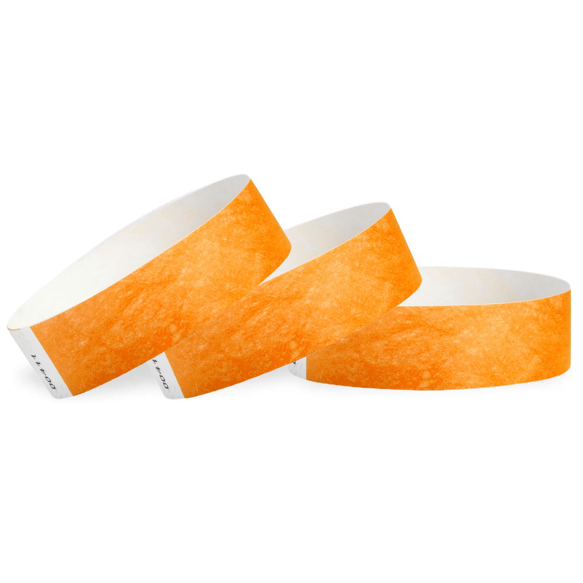 Wristco Neon Orange Tyvek Wristbands For Events - 10,000 Count - Tamper-Proof Design & Fluorescent Color Prevent Reuse - Premium