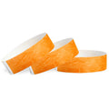 Wristco Neon Orange Tyvek Wristbands For Events - 10,000 Count - Tamper-Proof Design & Fluorescent Color Prevent Reuse - Premium
