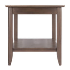 Ergode Deluxe Wood Sasha Accent Table | Sleek Curved Design | Ample Storage | Black Finish | Multiple Finishes Available | Assembly Hardware Included | 20' W x 20' D x 27' H (16622-VV)