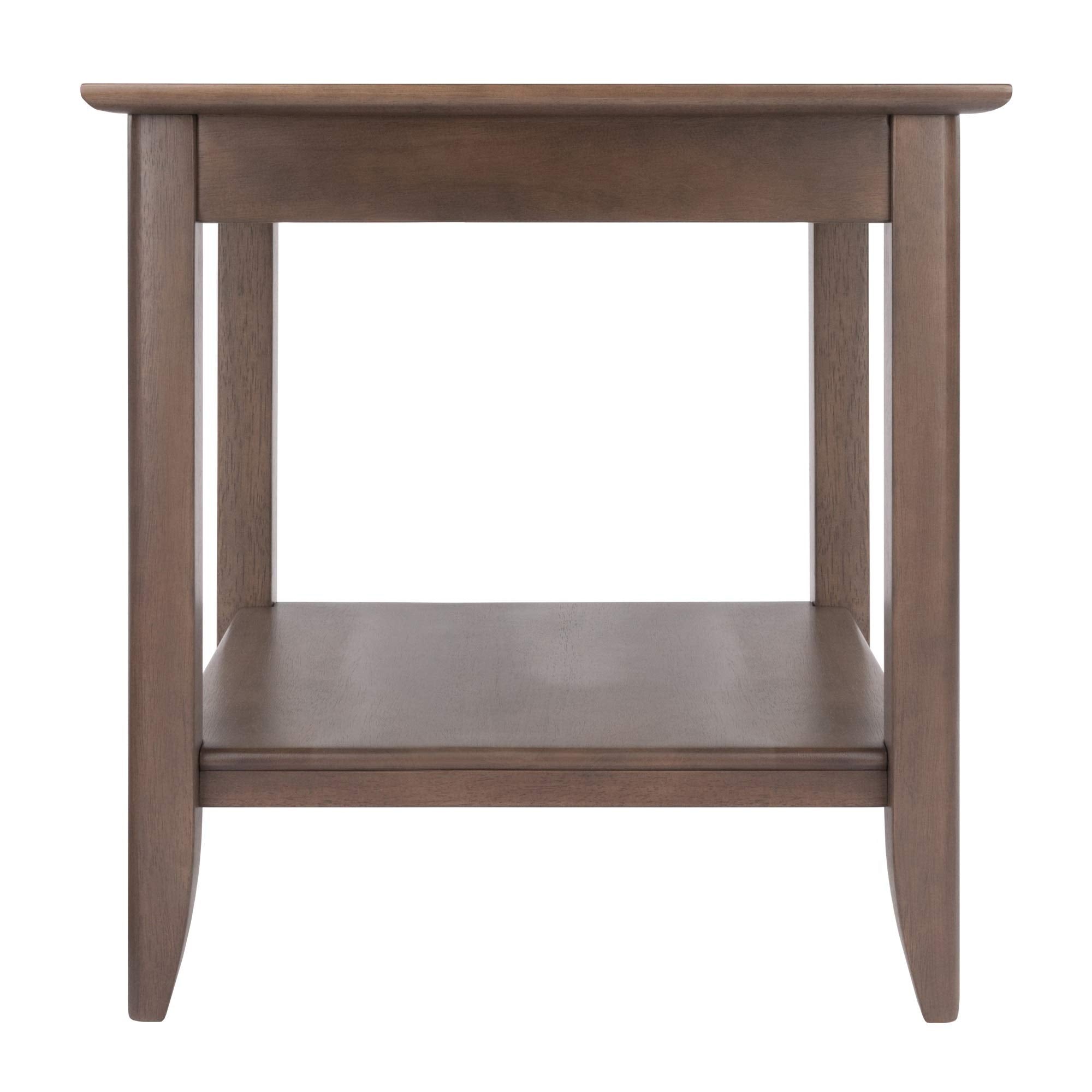 Ergode Deluxe Wood Sasha Accent Table | Sleek Curved Design | Ample Storage | Black Finish | Multiple Finishes Available | Assembly Hardware Included | 20' W x 20' D x 27' H (16622-VV)