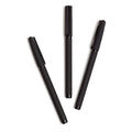 U Brands Midnight Catalina Felt Tip Pens, Set Of 12, Soft Touch With Black Metal Details, Medium (0.7 Mm) Point, Black Ink