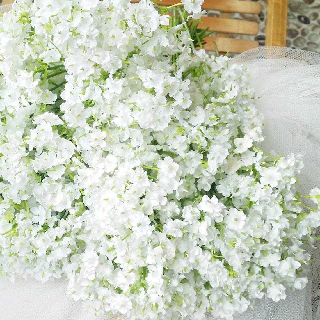Bringsine Baby Breath Gypsophila Wedding Decoration Bride White Colour Pu Flowers 30 Pieces/Lot