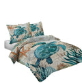 Musolei Ocean Comforter Set Turtle Comforter Set, Sea Turtle Bedding Collections Soft For Teen Boys Turquoise Ocean Themed Medit