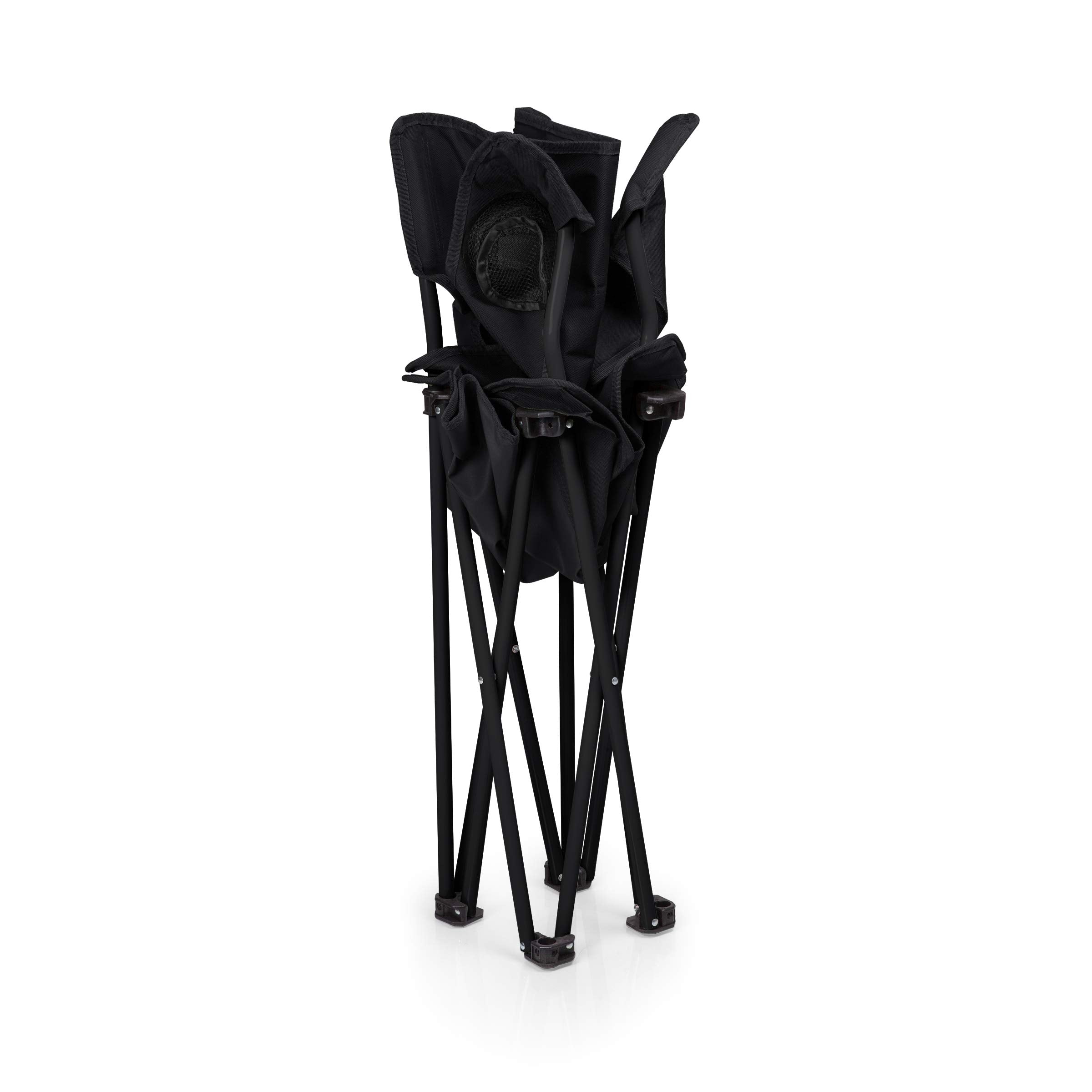 Picnic Time PTZ Camp Chair Folding Outdoor Chair with Carrying Bag - Black Polyester