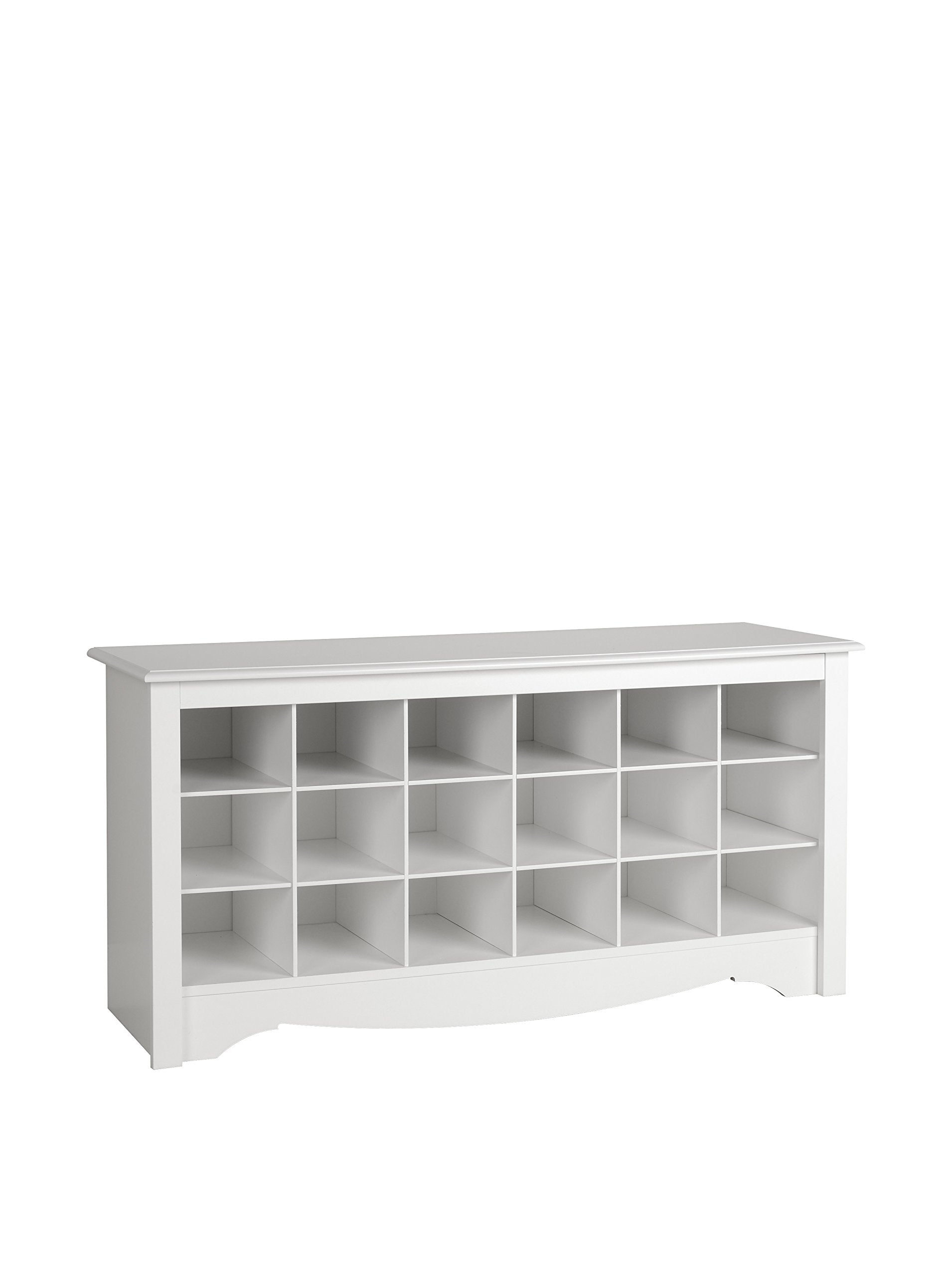 PREPAc White Shoe Storage cubbie Bench