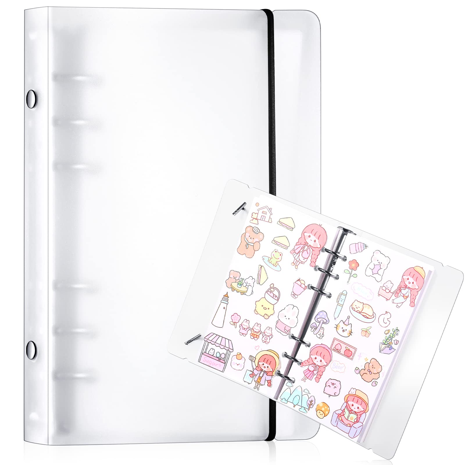 Spakon Sticker Collecting Album Sheets Reusable Sticker Book Sticker Collection Accessories Activity Sticker Album For Collectin