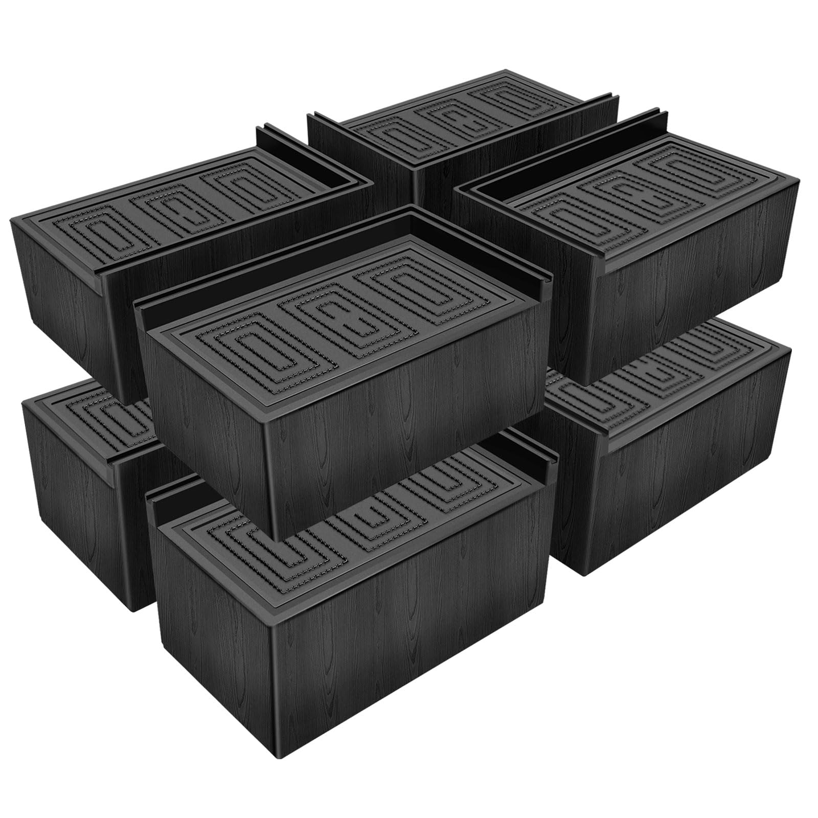 Annkut Bed Risers 3 Inch,Furniture Risers For Bed Desk Table Sofa Couch,Oversized Rectangle Bed Lfits Risers,Extra Large Support