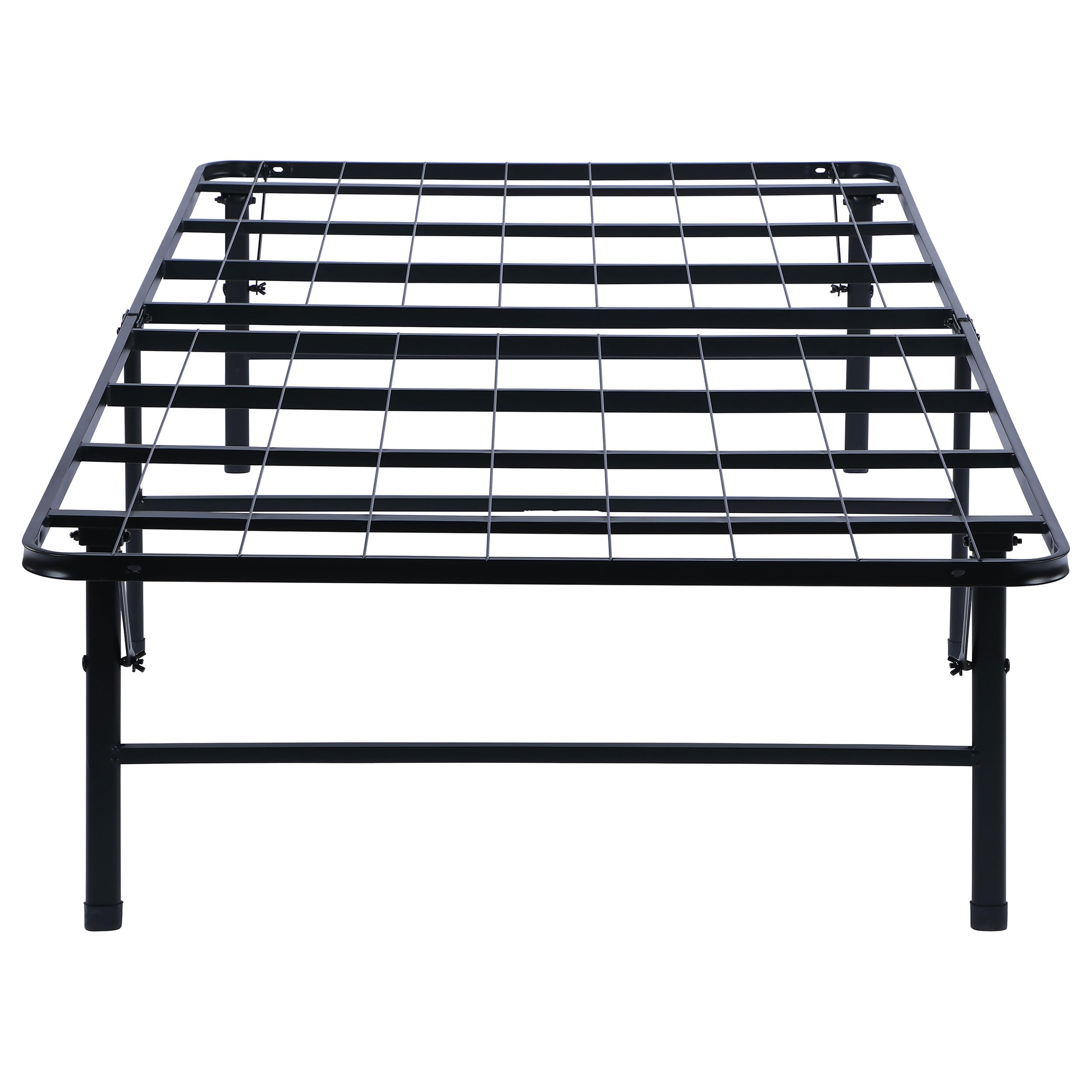 Coaster Home Furnishings Mabel 14 Inch High Twin Size Heavy Duty Sturdy Steel Foldable Metal Bed Frame Mattress Support Black 305957T