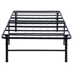 Coaster Home Furnishings Mabel 14 Inch High Twin Size Heavy Duty Sturdy Steel Foldable Metal Bed Frame Mattress Support Black 305957T