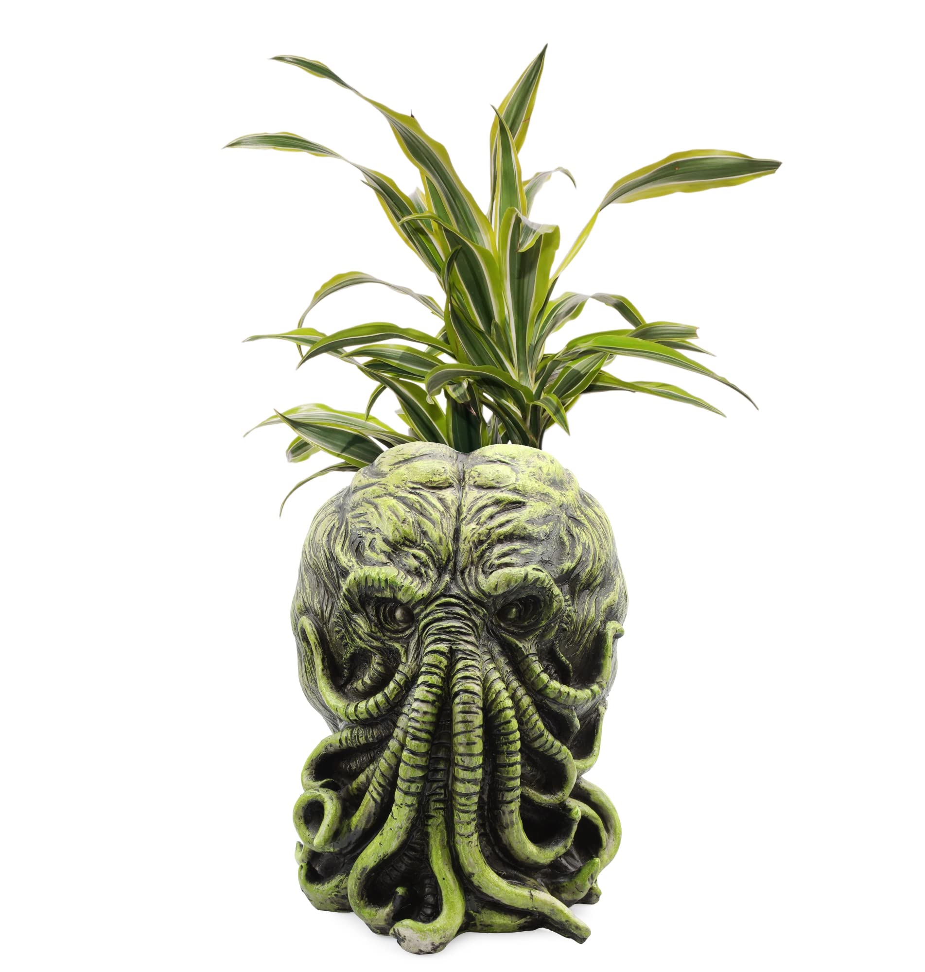 Toy Vault Cthulhu Planter Pot (11-Inch); Large Monster Resin Planter Inspired By H.P. Lovecraft