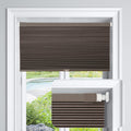 LazBlinds Cordless Cellular Shades, No Tools No Drill Blackout Honeycomb Shades Pleated Blinds for Windows, 20 W x 64 H, Dark Co