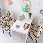 Hzdhclh Beige Chair Covers For Dining Room 6 Pack,Stretch Spandex Parsons Chair Slipcovers Set Of 6,Washable Anti-Dust Chair Sea