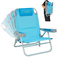 #WEJOY Beach Chairs for Adults Portable Lay Flat Folding Beach Chair with Backpack Straps for Camping, BBQ, Picnic, Sporting Eve