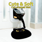 Nigoways Bathroom Rug - Bathroom Mat,Black Cat Bathroom Rug,Cat Bath Mat,Soft Indoor Doormat,Non Slip Bath Mats For Bathroom Kit
