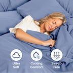 Queen Size 4 Piece Sheet Set - Extra Soft, Breathable & Cooling Sheets - Hotel Luxury Durable Bed Sheets For Women & Men - Deep Pockets, Easy-Fit & Wrinkle-Free Sheets - Dusty Purple Oeko-Tex Sheets