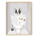 HAUS AND HUES Bathroom Wall Art Framed, Framed Bathroom Wall Art, Framed Wall Art for Bathroom, Funny Bathroom Wall Art, Bathroo