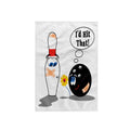 3D Rose Id Hit Ball Thinks to Pin Bowling Humor Design Hand/Sports Towel, 15 x 22