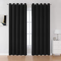 Dualife Blackout Room Divider Curtains For Large Windows 8 Ft Tall - Privacy Drapes For Patio Sliding Door 60 Inches Wide X 96 I