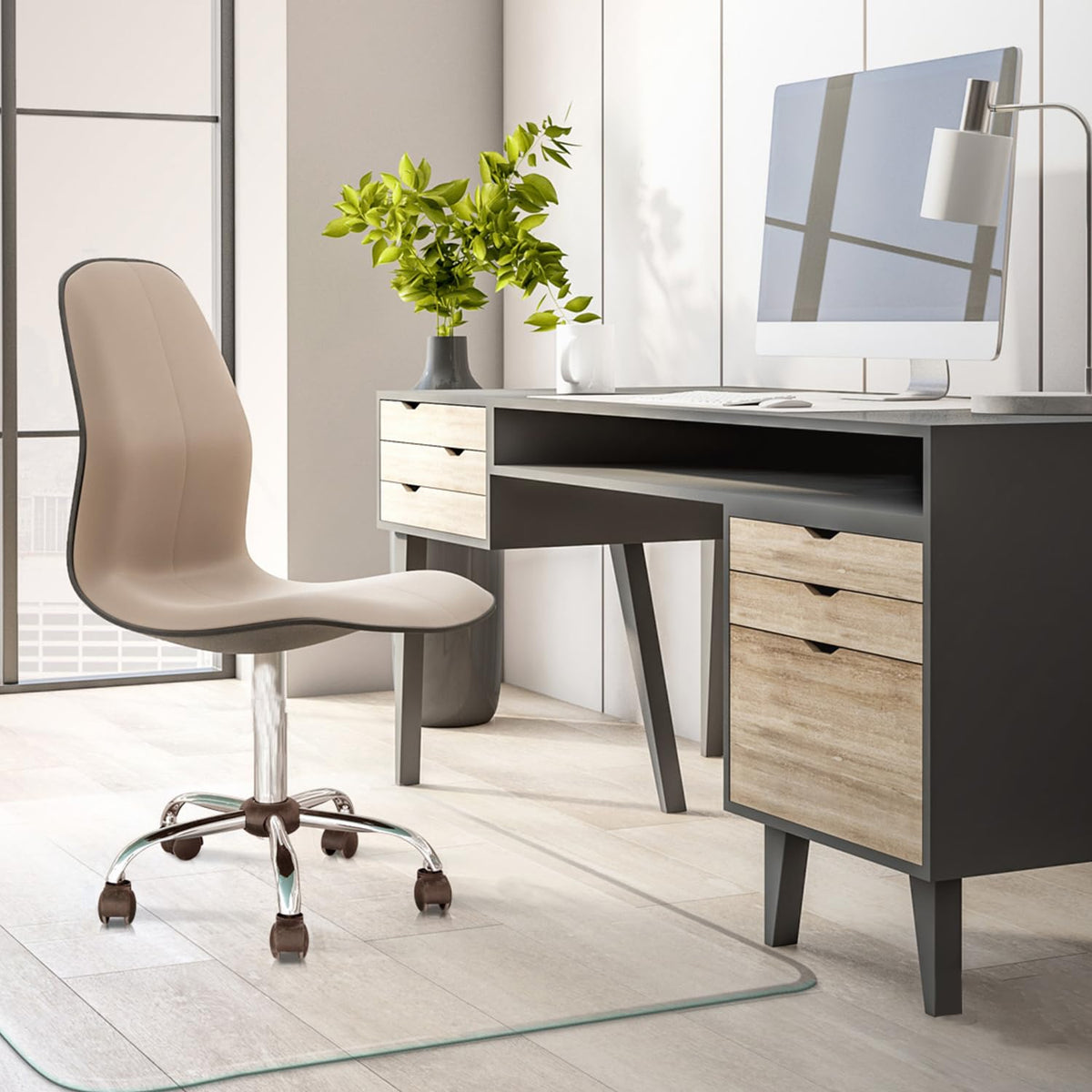 Premium Tempered Glass Chair Mat With Exclusive Beveled Edge | 48 X 60 Inch | Chairmat For Carpet And Hard Floor | The Ultimate