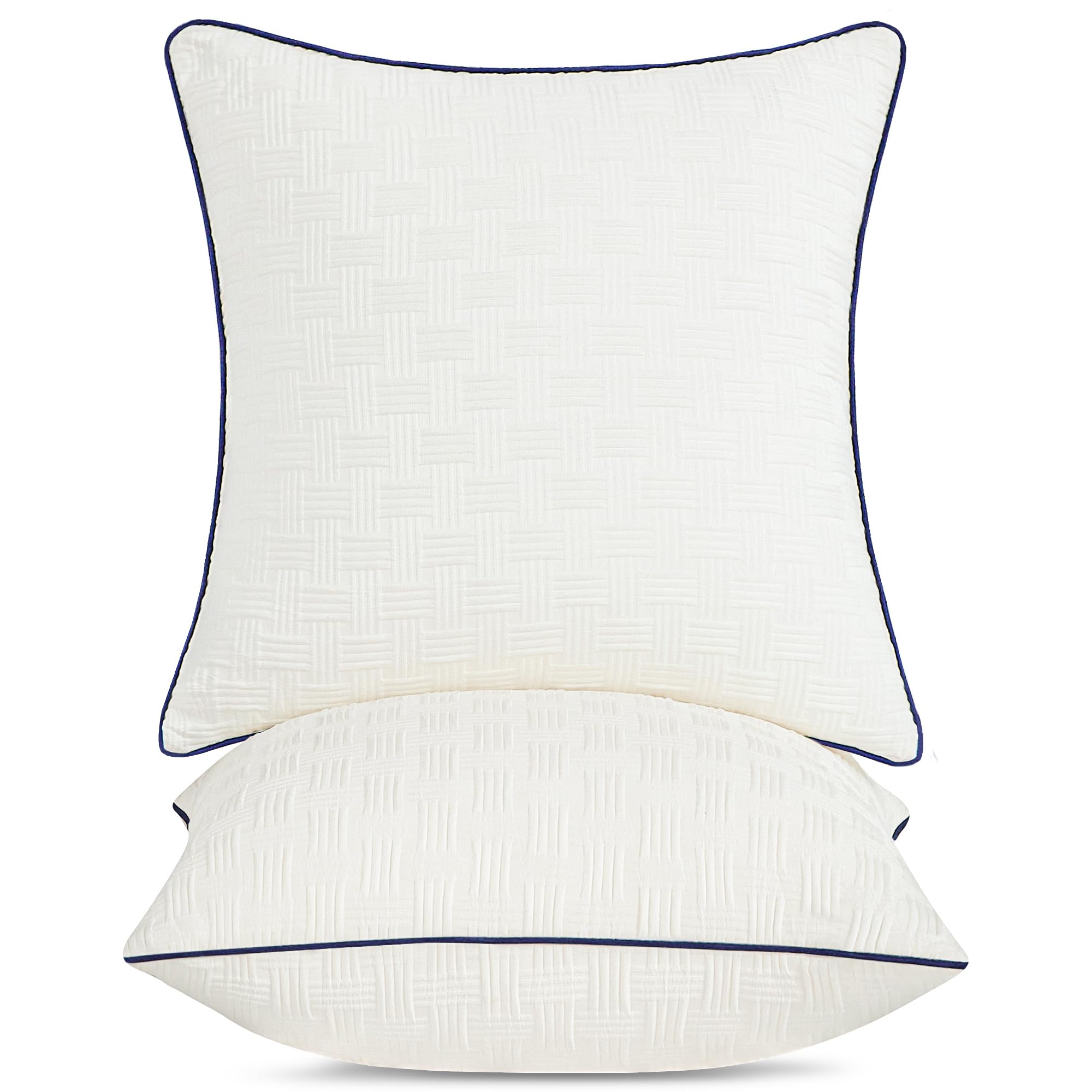 Oubonun 20x20 Pillow Inserts Set of 2 - Square Decorative Throw Pillows for Couch Bed Sofa Living Room Indoor 20 by 20 Pillow In