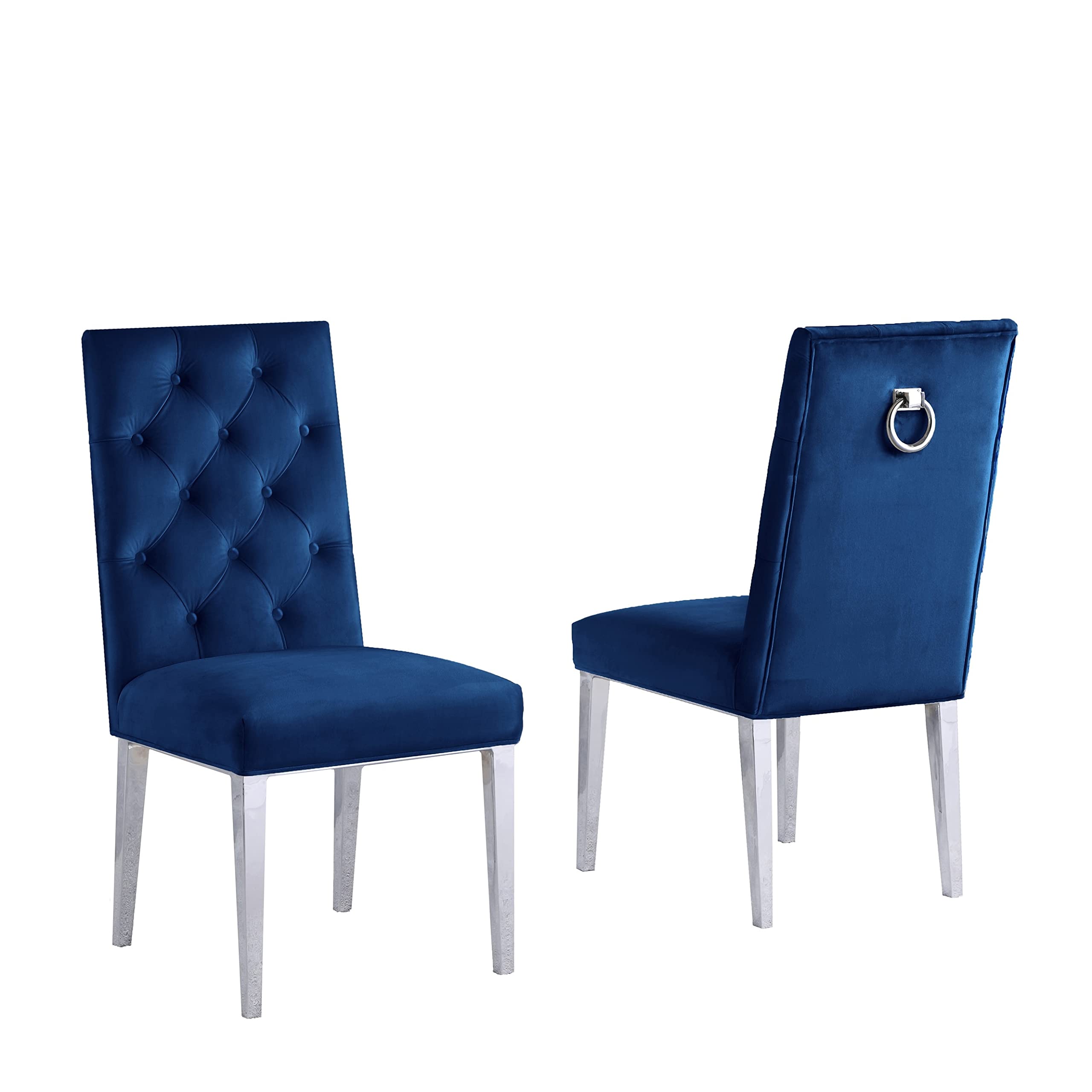 Best Quality Furniture Sc89 Side Chairs (Set Of 2), White