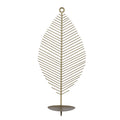 Stratton Home Decor Traditional Medium Matte Gold Leaf Wall Sconce - Handcrafted Decorative Candle Holder, Nature-Themed Light Fixture For Living Room, Bedroom, Hallway - Painted Matte Gold Finish