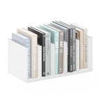 Furinno Hermite Home Office Supplies Desktop Bookshelf Storage Organizer, White