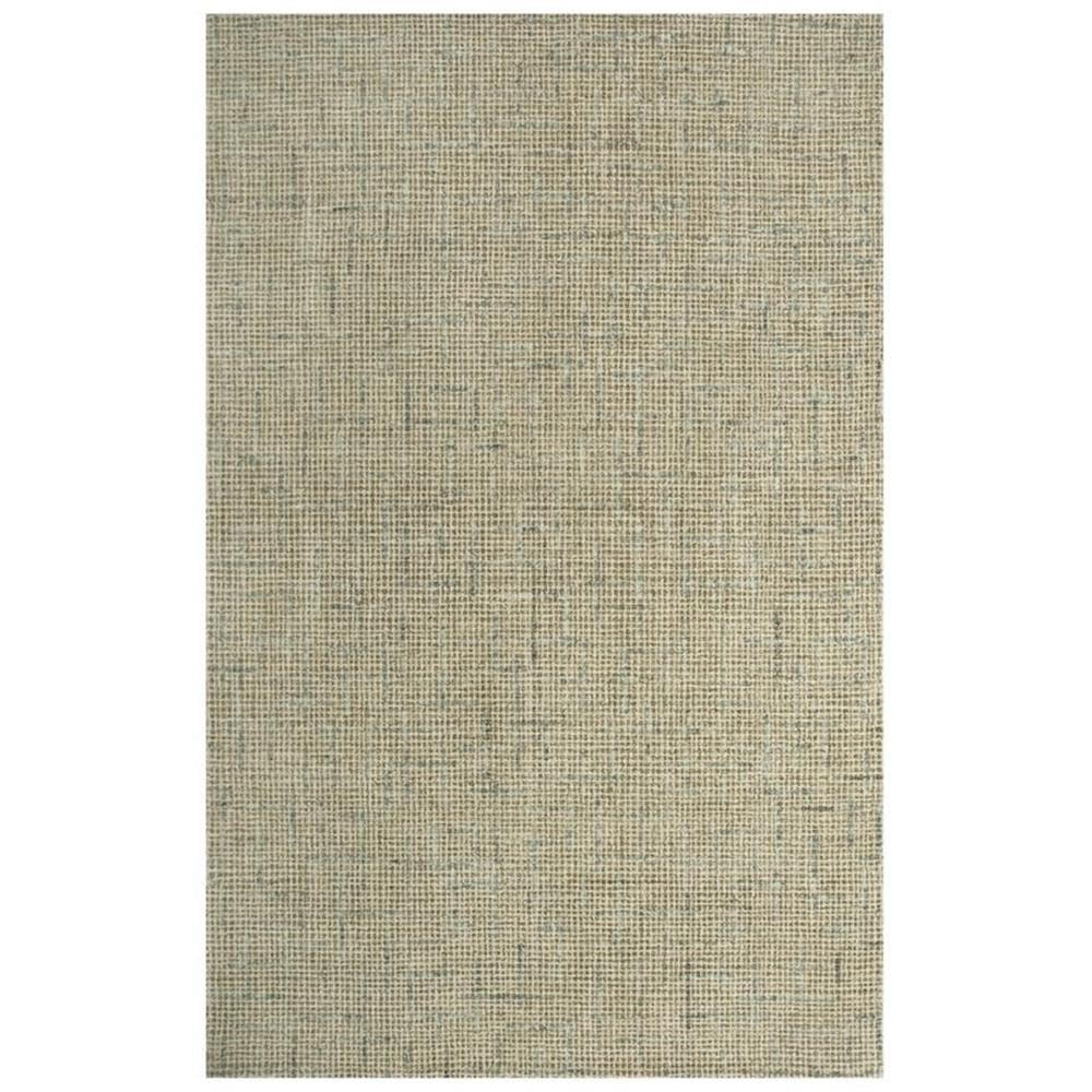 Alora Decor Zion 7'6&quot; X 9'6&quot; Checked/Solid Beige/Ivory Hand-Tufted Area Rug