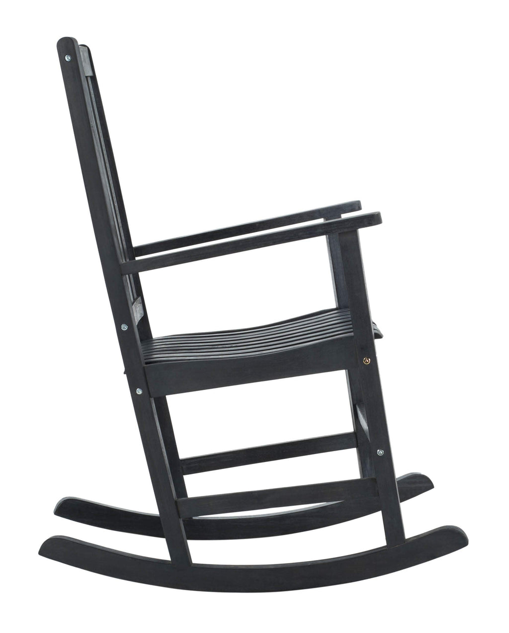 Safavieh Pat6707K Outdoor Collection Barstow Dark Slate Gray Rocking Chair