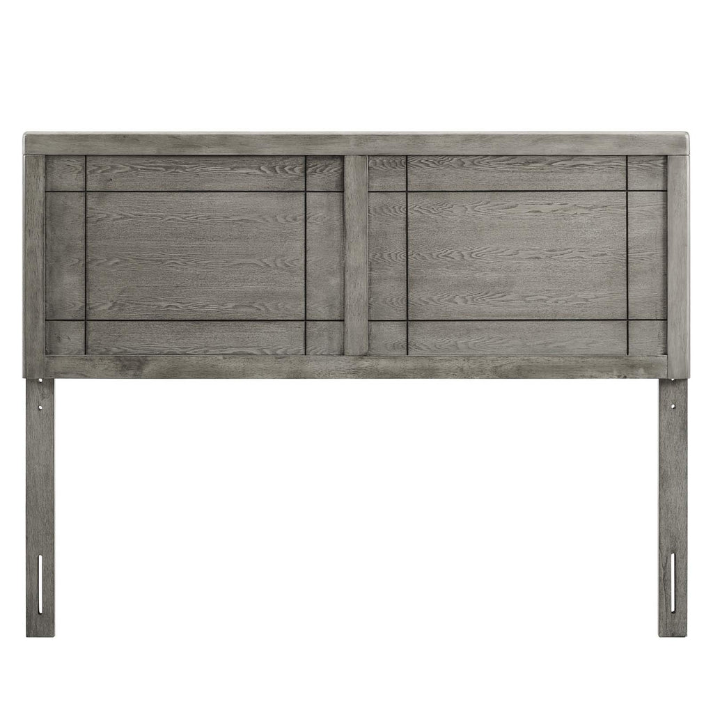 Modway Archie Queen Wood Headboard In Gray