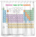 Updated Periodic Table Of Elements Fabric Shower Curtains For Chemistry Students And Teacher Use As Poster.