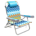 SUNNYFEEL Extra Wide 28  Low Beach Chair 5 Position Lay Flat, XL Oversized Portable Folding Camping Chairs with Cup Holder for O