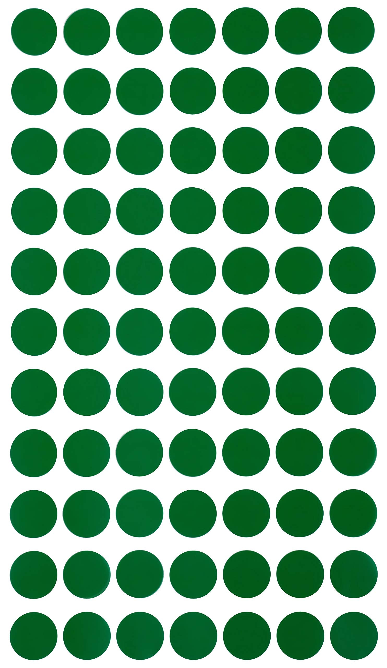 Royal Green Removable Adhesive 1.5Cm - Green Color Coding Sticker 15Mm (Approx 5/8 Inch 19/32) - 1540 Pack