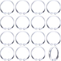 Hestya 20 Pack Clear Round Shower Curtain Rings