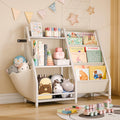 HAVLOTII Kids Bookshelf and Toy Organizer, 3 Tier Bookshelf for Kids, Montessori Bookcase Book Shelf for Kids Rooms, Bedroom, Pl
