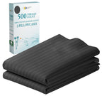 CALIFORNIA DESIGN DEN Soft & Silky 500 Thread Count 100% Cotton is Cool & Smooth, Standard Pillow Cases Set of 2 Fits Standard &