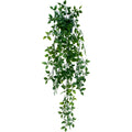 LOYWREE 1 Pack Artificial Hanging Mandala Plants with Pot Fake Potted Plants Suitable for Indoor Outdoor Patio Shelf Wall D  cor