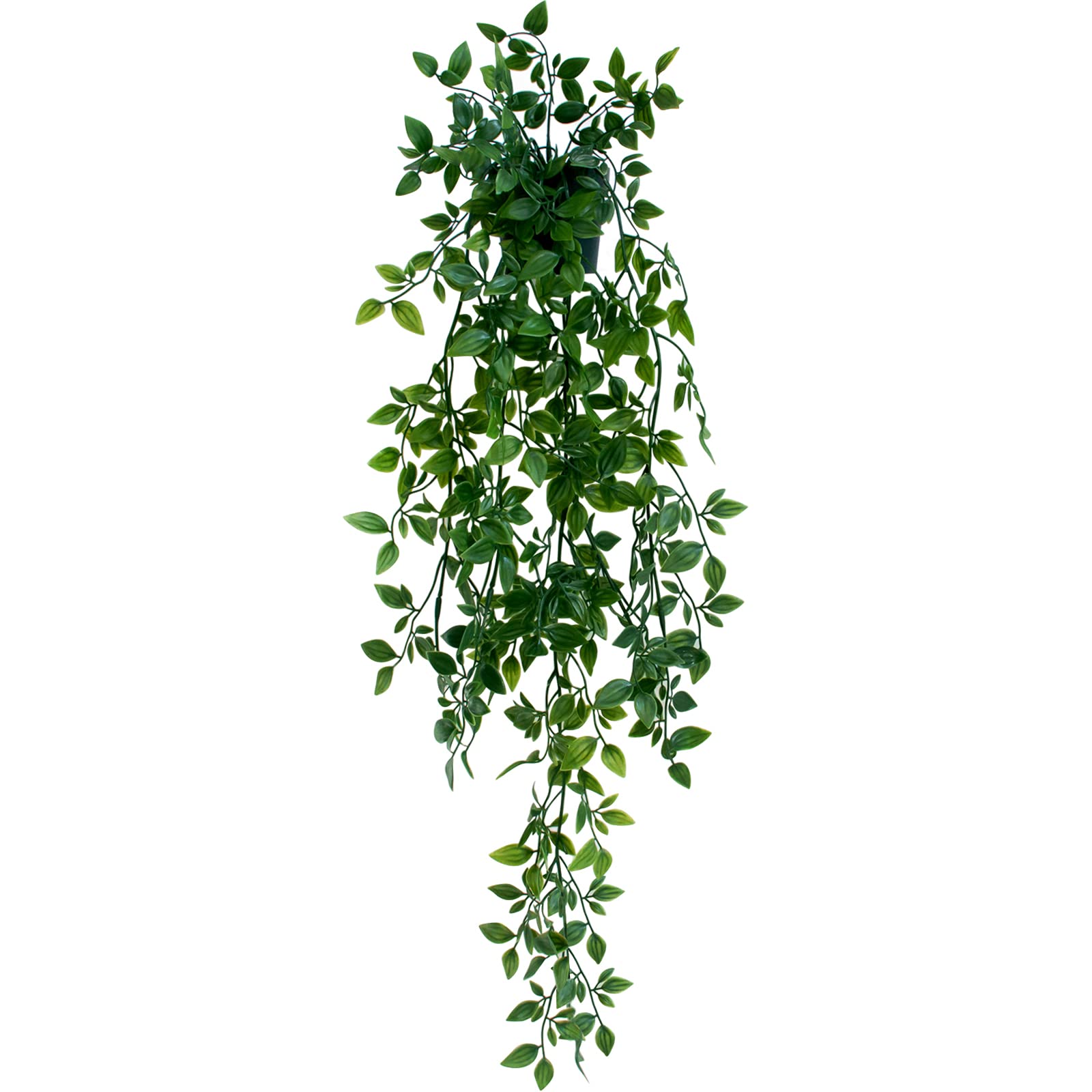 LOYWREE 1 Pack Artificial Hanging Mandala Plants with Pot Fake Potted Plants Suitable for Indoor Outdoor Patio Shelf Wall D  cor